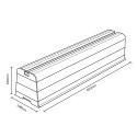 UCHWYT  PODSTAWA MOCOWANIE DO KLIMATYZATORA /  POM PY CIE PŁA MACLEAN, DŁUGOŚĆ RAMIENIA 450MM, PVC, K PL 2SZT, DO 100KG, MC-863