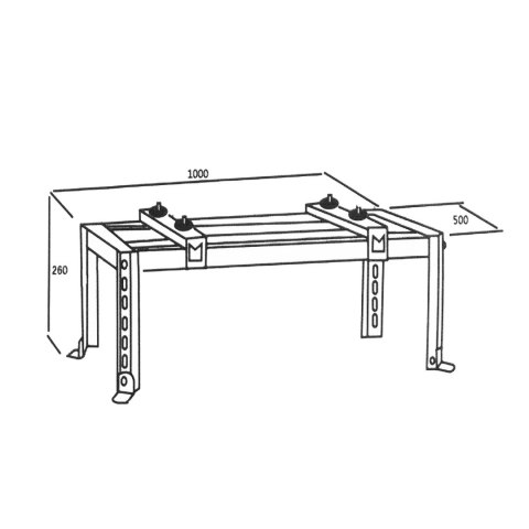 UCHWYT PODSTAWA PODŁOGOWA DO KLIMATYZATORA / POM PY CIE PŁA MACLEAN, 280-870MM / 230-450MM, MAx 36000 BTU, STAL GALWANIZOWANA, DO UCHWYT PODSTAWA PODŁOGOWA DO KLIMATYZATORA / POM PY CIE PŁA MACLEAN, 280-870MM / 230-450MM, MAx 36000 BTU, STAL GALWANIZOWANA, DO