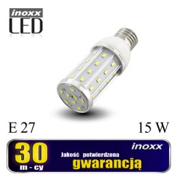 ŻARÓWKA E27 LED CORN 15W METALOWA 6000K ZIMNA