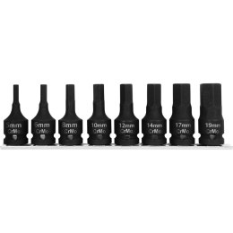 ZESTAW 8SZT BITONAS. UDAR. 1/2' HEx 5-19MM BOx  PROLINE