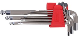 KLUCZE IMBUSOWE Z KULKĄ K PL.9 SZT. 1.5-10MM, S2,  PROLINE