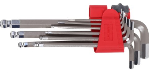 KLUCZE IMBUSOWE Z KULKĄ K PL.9 SZT. 1.5-10MM, S2, PROLINE KLUCZE IMBUSOWE Z KULKĄ K PL.9 SZT. 1.5-10MM, S2, PROLINE