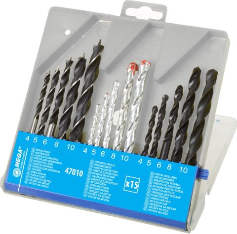 WIERTŁA KOM PLET: BETON(5), DREWNO(5), METAL(5) PUD. PLAST WIERTŁA KOM PLET: BETON(5), DREWNO(5), METAL(5) PUD. PLAST