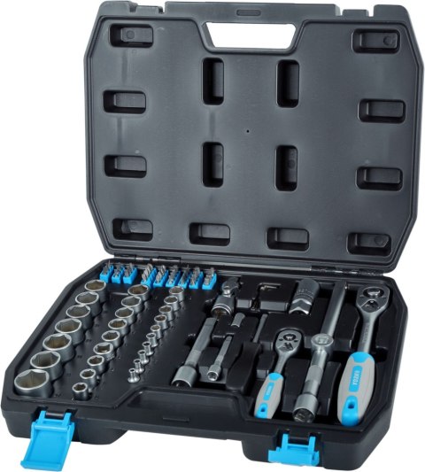 ZESTAW 72 SZT NASADEK I KOŃCÓWEK 1/2'',1/4'', 4-27MM ZESTAW 72 SZT NASADEK I KOŃCÓWEK 1/2'',1/4'', 4-27MM