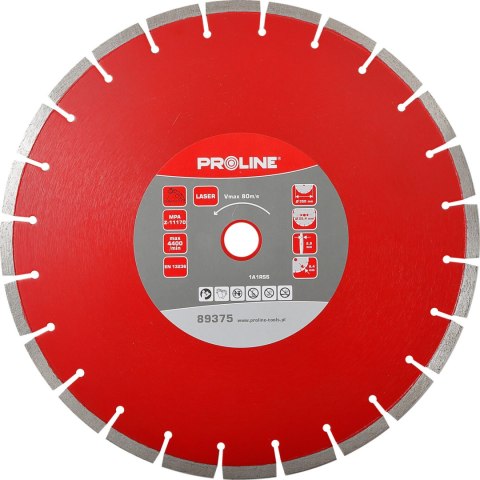 TARCZA DIAMENTOWA LASER (BETON) 300*2.8*8.7*25.4 PROLINE TARCZA DIAMENTOWA LASER (BETON) 300*2.8*8.7*25.4 PROLINE