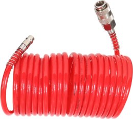 WĄŻ S PIRALNY  PU 15M, 6.5x10MM, 10BAR, SZYBKO-ZŁĄCZKI  PROLINE