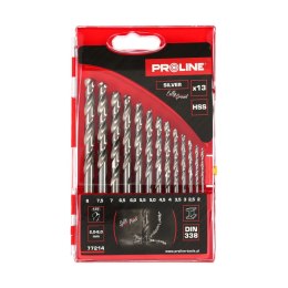 WIERTŁA DO METALU HSS DIN338 SZLIF. SZT.13(2-8MM)  PROLINE