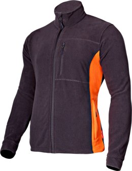 BLUZA  POLAR. GRAFITOWO- POMARAŃCZOWA, 