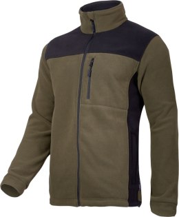BLUZA  POLAR. KHAKI-CZARNA, 