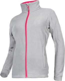 BLUZA  POLAR. SZARO-RÓŻ., DAMSKA, 