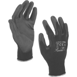 RĘKAWICE  PU CZARNE L230508 P, 12  PAR, 