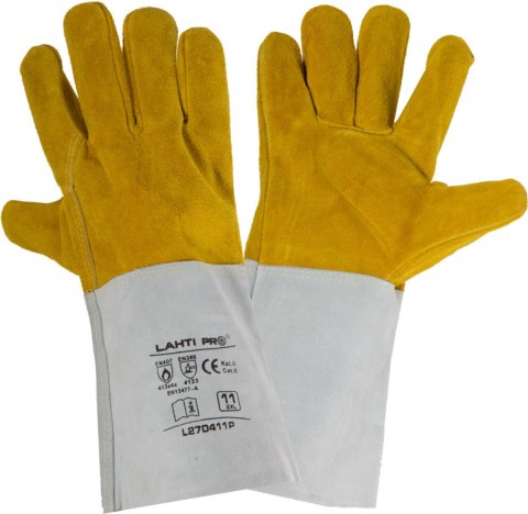 RĘKAWICE ZE SKÓRY, S PAW., L270411 P, KARTA, "11", CE, LAHTI RĘKAWICE ZE SKÓRY, S PAW., L270411 P, KARTA, "11", CE, LAHTI