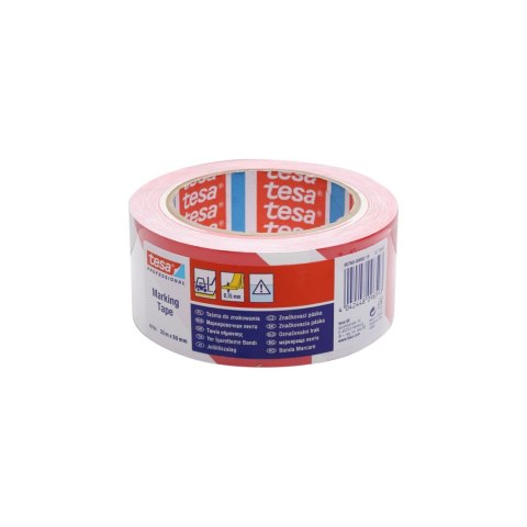 TAŚMA OSTRZEGAWCZA PVC 33M:50MM, BIAŁO-CZERWONA; PRZYLE PNA TAŚMA OSTRZEGAWCZA PVC 33M:50MM, BIAŁO-CZERWONA; PRZYLE PNA