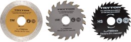 ZESTAW TARCZY HSS+TCT+DIAMENTOWA DO  PRZECINARKI T PW500K - 3 SZTUKI