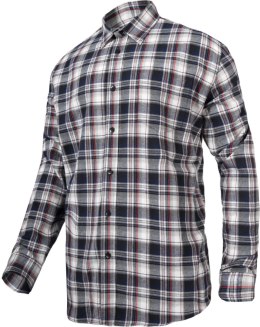 KOSZULA FLANELOWA SZARO-CZAR., 170G/M2, 