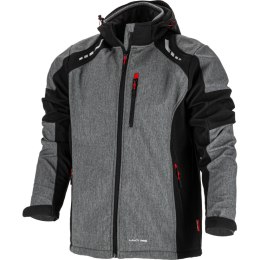 KURTKA SOFTSHELL Z KA PT. SZAR.-CZAR.-CZERW., 