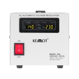 AUTOMATYCZNY STABILIZATOR NA PIĘCIA KEMOT MSER-500 (500 VA, SERWOMOTOR)