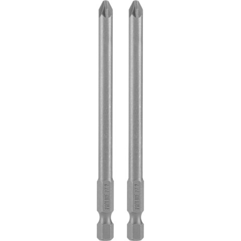 KOŃCÓWKA 1/4" POZIDRIV NR.2, L=100MM, 2SZT., S2, PROLINE KOŃCÓWKA 1/4" POZIDRIV NR.2, L=100MM, 2SZT., S2, PROLINE