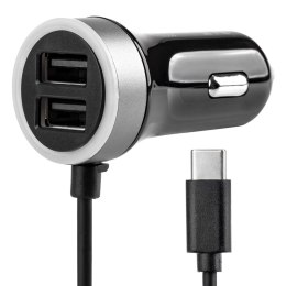 ŁADOWARKA SAMOCHODOWA 12V 24V USB-C + 2x USB 2.4A  PRO-3 AMIO-02058