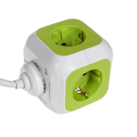 MAGICCUBE POCZWÓRNE GNIAZDKO PRĄDOWE, 2 WEJŚCIA USB 1,4M GREENBLUE GB118G WERSJA NIEMIECKA MAGICCUBE POCZWÓRNE GNIAZDKO PRĄDOWE, 2 WEJŚCIA USB 1,4M GREENBLUE GB118G WERSJA NIEMIECKA