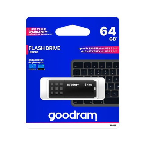PENDRIVE GOODRAM USB 3.2 64GB CZARNY
