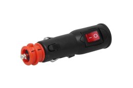 WTYCZKA GNIAZDA ZA PALNICZKI Z WŁĄCZNIKIEM EURO DIN 12V 24V AMIO-02051
