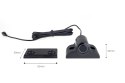 ZESTAW CZUJNIKÓW  PARKOWANIA COFANIA BUZZER 4 SENSORY CZARNE TRUCK 19MM