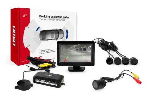 ZESTAW CZUJNIKÓW PARKOWANIA TFT01 4,3" Z KAMERĄ HD-301-IR 4 SENSORY CZARNE ZESTAW CZUJNIKÓW PARKOWANIA TFT01 4,3" Z KAMERĄ HD-301-IR 4 SENSORY CZARNE