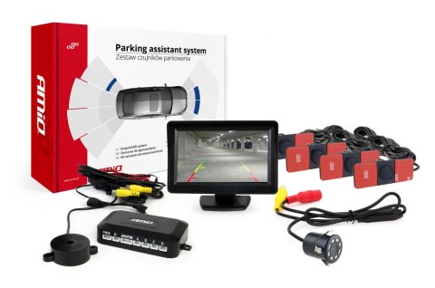 ZESTAW CZUJNIKÓW PARKOWANIA TFT01 4,3" Z KAMERĄ HD-308-LED 4 SENSORY CZARNE WEWNĘTRZNE ZESTAW CZUJNIKÓW PARKOWANIA TFT01 4,3" Z KAMERĄ HD-308-LED 4 SENSORY CZARNE WEWNĘTRZNE