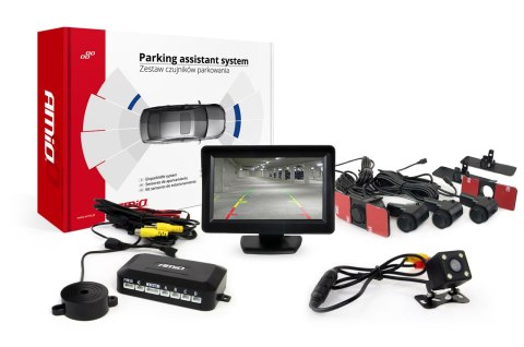 ZESTAW CZUJNIKÓW PARKOWANIA TFT01 4,3" Z KAMERĄ HD-315-LED 4 SENSORY CZARNE WEWNĘTRZNE ZESTAW CZUJNIKÓW PARKOWANIA TFT01 4,3" Z KAMERĄ HD-315-LED 4 SENSORY CZARNE WEWNĘTRZNE