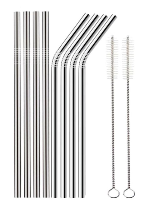 AG371A METALOWE SŁOMKI K PL 10 EL. SILVER AG371A METALOWE SŁOMKI K PL 10 EL. SILVER