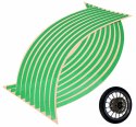 AG555C NAKLEJKI ODBLASKOWE NA KOŁA GREEN