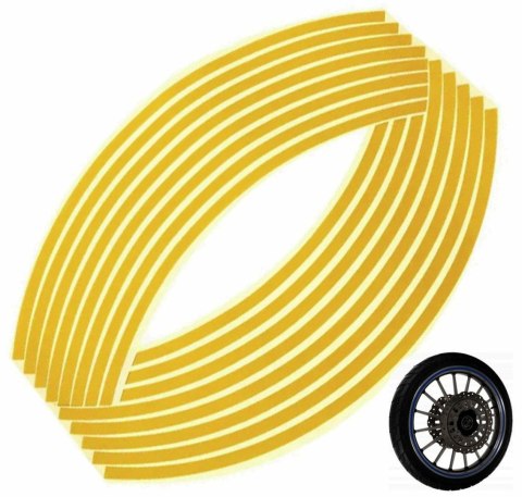 AG555D NAKLEJKI ODBLASKOWE NA KOŁA YELLOW AG555D NAKLEJKI ODBLASKOWE NA KOŁA YELLOW