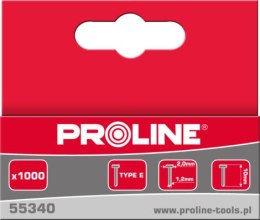 GWOŹDZIE TY P E/J, 10MM, 2,0*1,2MM, 1000 SZT,  PROLINE