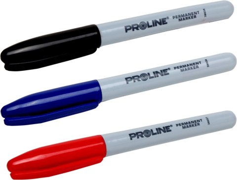 MARKERY  PERM. "OKRĄGŁE" 3 SZT. (CZA,NIE,CZE), KARTA,  PROLINE