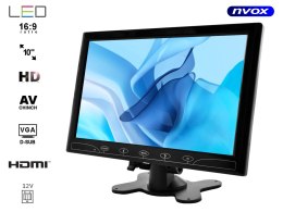 MONITOR LED 10CALI CALI HD Z HDMI VGA AV 12V 230V