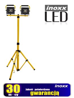 NAŚWIETLACZ  PRZENOŚNY LED 50W x2 + STATYW TELESKO POWY 160CM