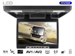 NVOx RF2090 BL MONITOR  PODWIESZANY  PODSUFITOWY LCD 20CALI CALI LED VGA FM IR