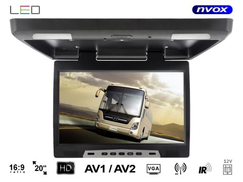 NVOx RF2090 BL MONITOR PODWIESZANY PODSUFITOWY LCD 20CALI CALI LED VGA FM IR NVOx RF2090 BL MONITOR PODWIESZANY PODSUFITOWY LCD 20CALI CALI LED VGA FM IR