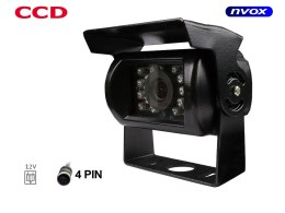 SAMOCHODOWA KAMERA COFANIA 4 PIN CCD SHAR P W METALOWEJ OBUDOWIE 12V