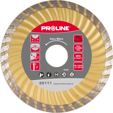 TARCZA DIAM. SU PER TURBO (MAT.BUD) 230*2.8*7.6*22.2 PROLINE TARCZA DIAM. SU PER TURBO (MAT.BUD) 230*2.8*7.6*22.2 PROLINE