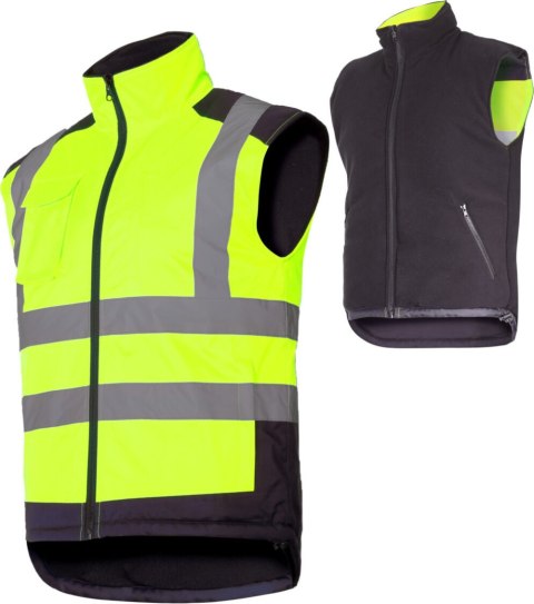 KAMIZELKA OSTRZEGAWCZA DWUSTRONNA, ŻÓŁTA, "3xL", CE, LAHTI KAMIZELKA OSTRZEGAWCZA DWUSTRONNA, ŻÓŁTA, "3xL", CE, LAHTI