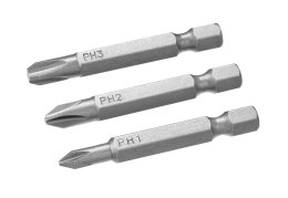 KOŃCÓWKI WKRĘTARSKIE -  PHILI PS KOM PLET  PH1,2,3/50 (3SZT.)