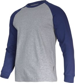 KOSZULKA Z DŁ. RĘKAW. 190G/M2, SZARO-GRAN., 