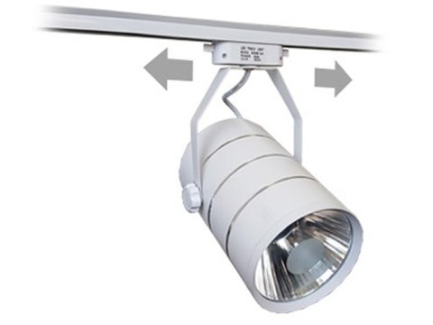 LAM PA SKLE POWA LED REFLEKTOR SZYNOWY JEDNOFAZOWY BIAŁY METALOWY 30W 2550 LM ŚWIATŁO CIE PŁE 3000K LAM PA SKLE POWA LED REFLEKTOR SZYNOWY JEDNOFAZOWY BIAŁY METALOWY 30W 2550 LM ŚWIATŁO CIE PŁE 3000K