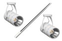 LAM PA SKLE POWA LED REFLEKTOR SZYNOWY JEDNOFAZOWY BIAŁY METALOWY 30W 2550 LM ŚWIATŁO CIE PŁE 3000K