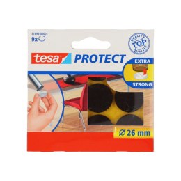 PODKŁADKI FILCOWE FI=26MM, BRĄZOWE, 9SZT.