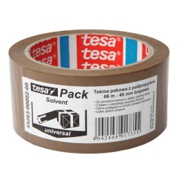 TAŚMA  PAKOWA SOLVENT 66M:48MM, BRĄZOWA [O PIS CZ/SK,  PL]