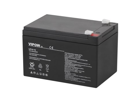AKUMULATOR ŻELOWY VIPOW 12V 12AH AKUMULATOR ŻELOWY VIPOW 12V 12AH