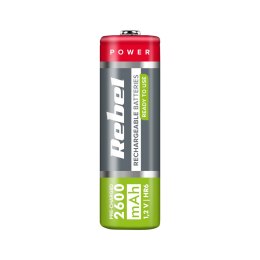 AKUMULATORKI REBEL HR6 2600 MAH NI-MH 2SZT/BL